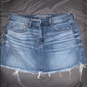 American Eagle denim mini skirt